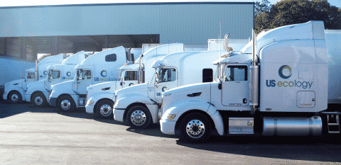 US Ecology Hazardous Waste Trucks