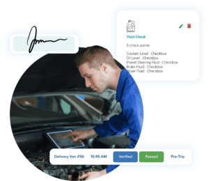 Vehicle maintenance reporting app
