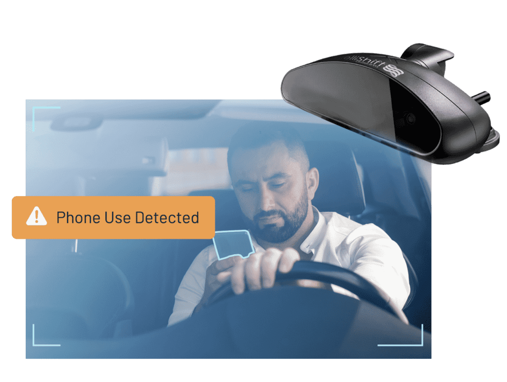 DIstracted driver warning and detection by AI video dash cams