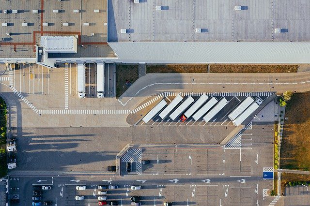 Overview of a trucking facility