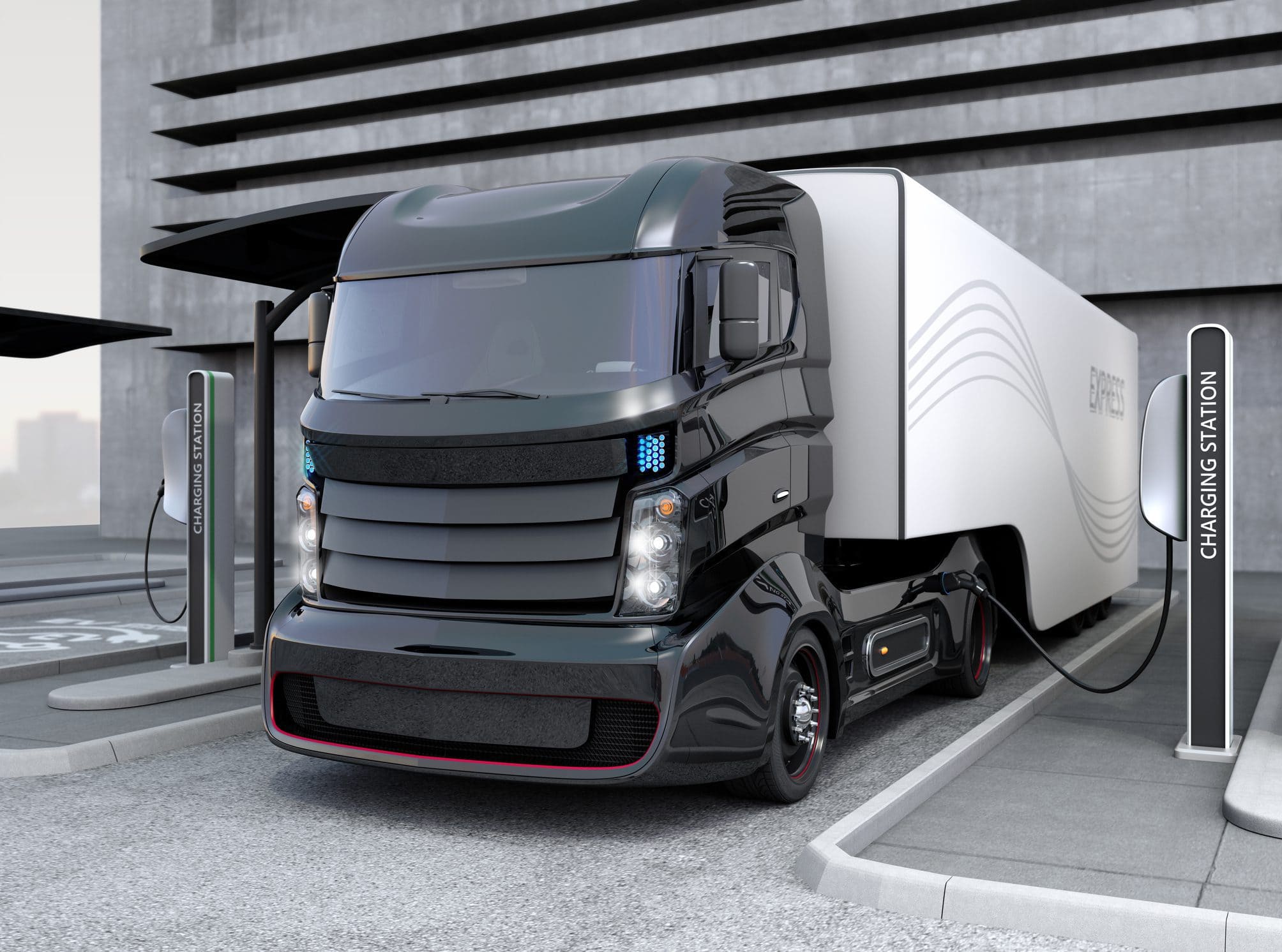 electric self driving truck