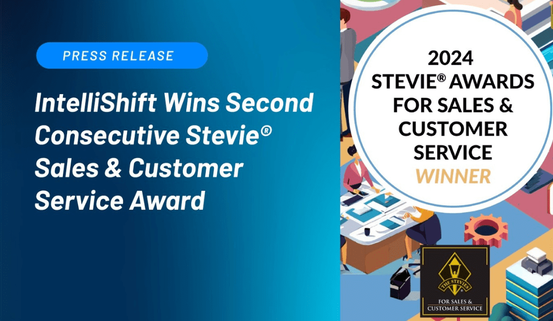 IntelliShift Wins Second Consecutive Stevie® Sales & Customer Service Award