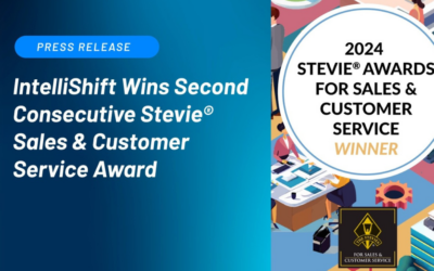 IntelliShift Wins Second Consecutive Stevie® Sales & Customer Service Award