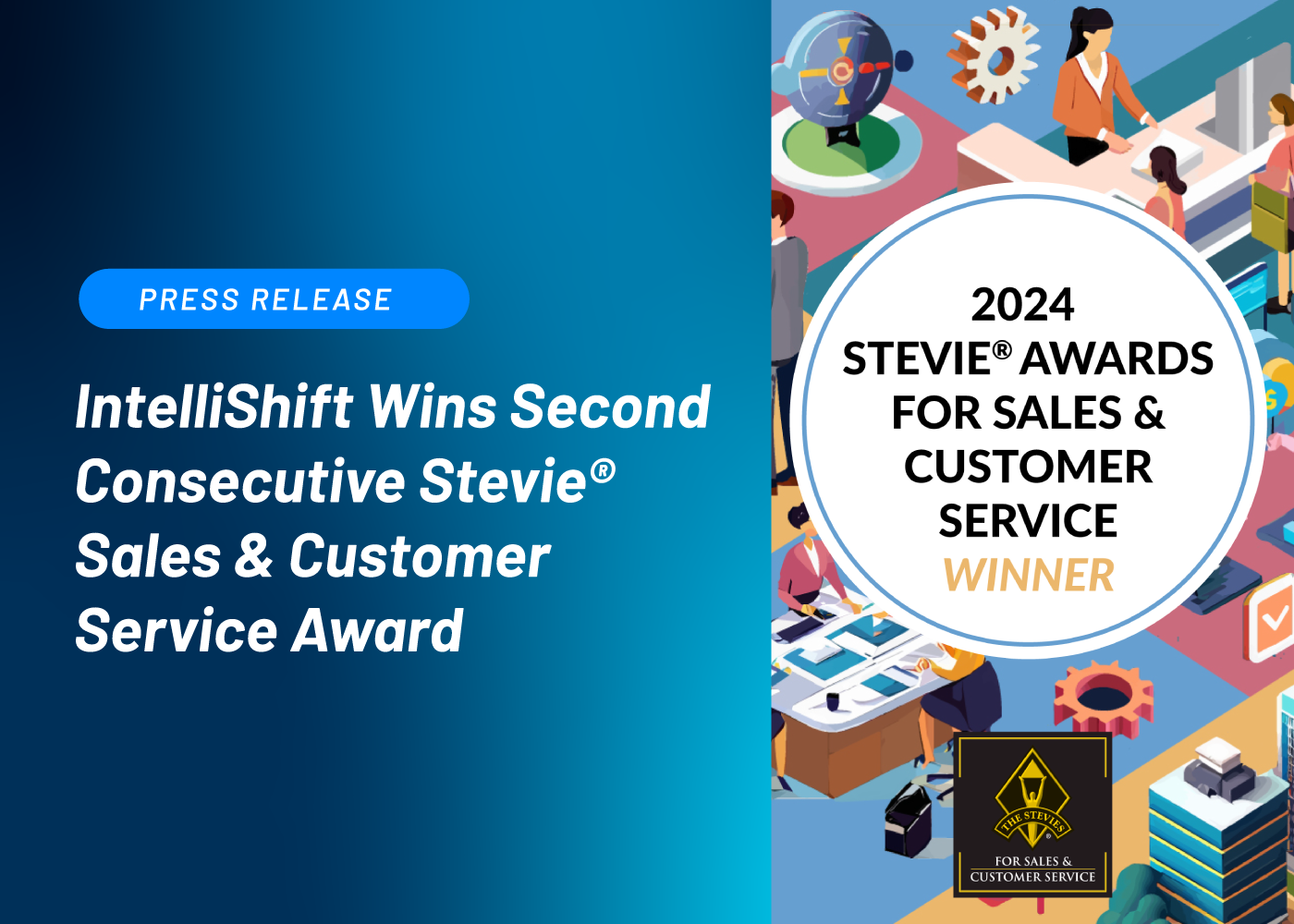 IntelliShift Wins Second Consecutive Stevie Sales & Customer Service Award