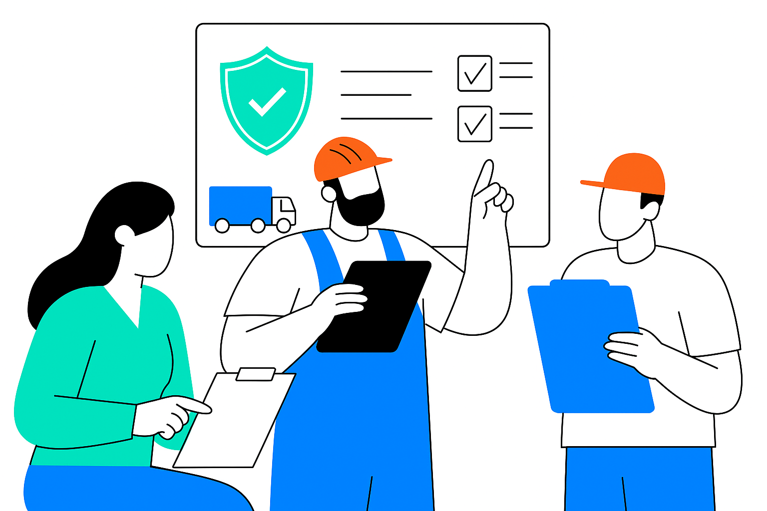 Fleet drivers participating in safety training to improve FMCSA CSA scores