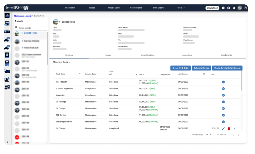 vehicle fleet maintenance software